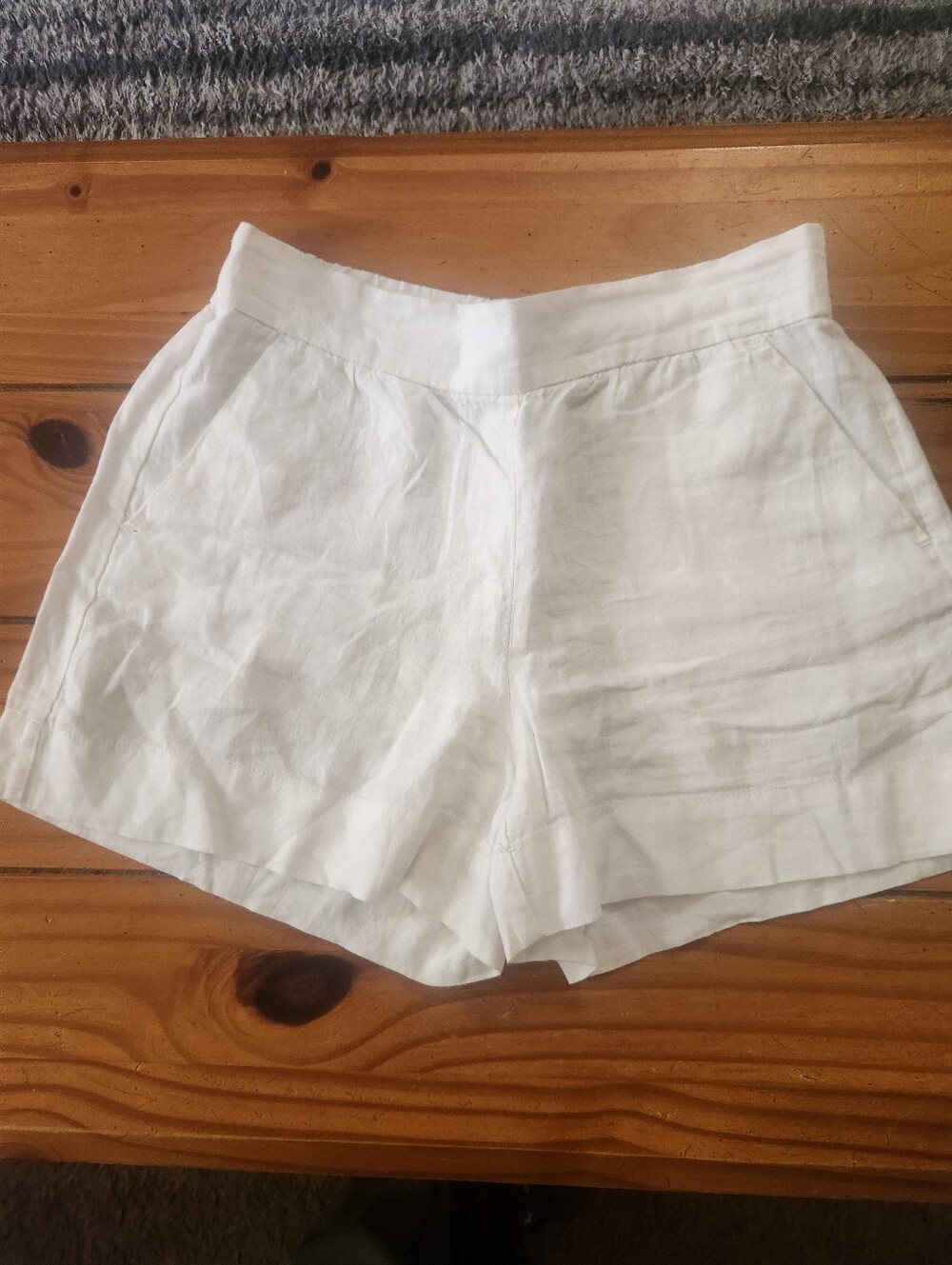 Daily/Ritual Linen Shorts White Size 10